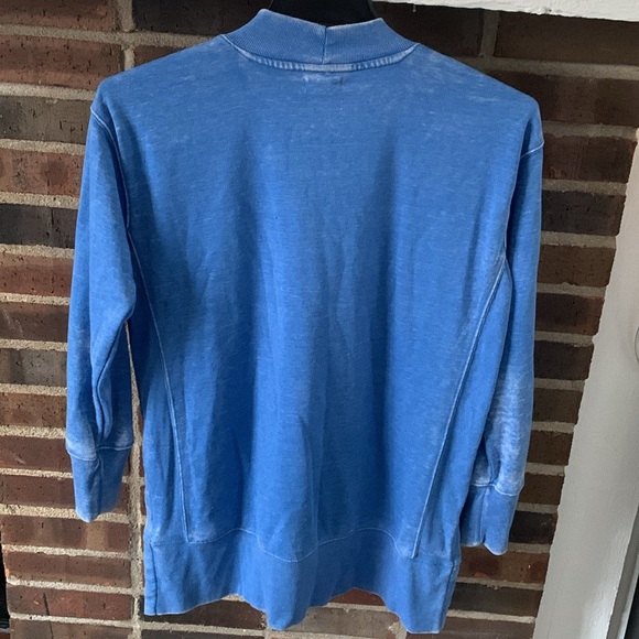 Women’s Maurice’s Lightweight Mock neck Sweatshirt, Size Small, Blue - Picture 3 of 4